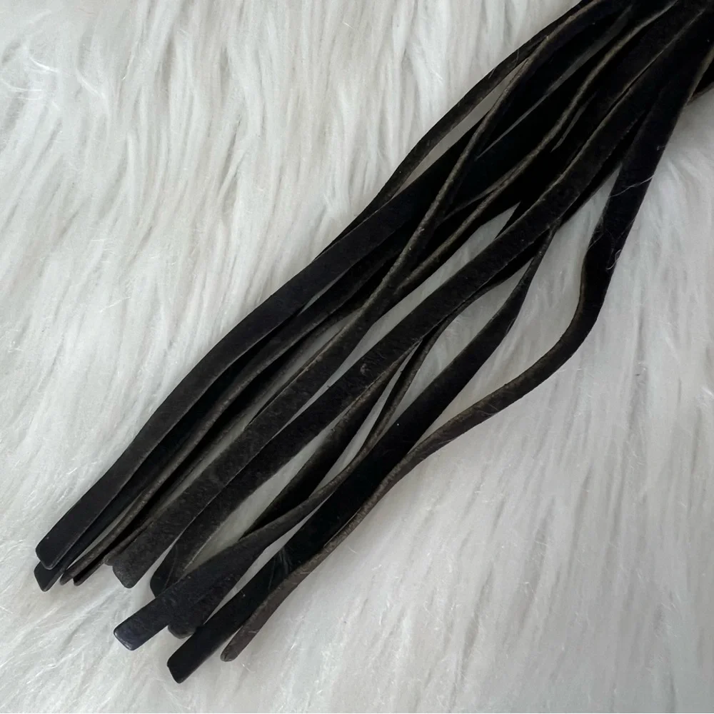 Harley-Davidson Vintage Leather Fringe Leather Tassel Keychain Bikercore Moto